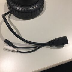 IPネットワークカメラ　ドーム型・黒　防犯カメラ　ペット見守り　ベビーモニター　通電確認済　(SK1041)の画像