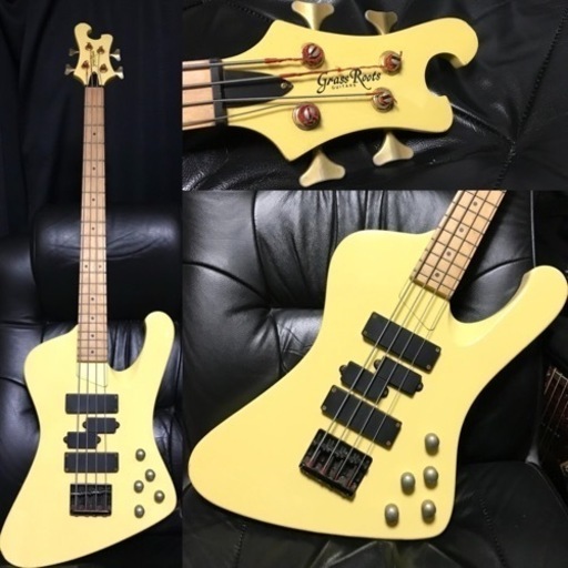 ESP系GrassRoots サンダーバード風 変形 ベース BASS セックスマシンガンズ NOISYモデル