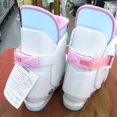 未使用品 23.0㎝ HART ジュニア スキーブーツ ソール長271mm 女の子 ホワイト×ピンク ハート 西岡店 の画像