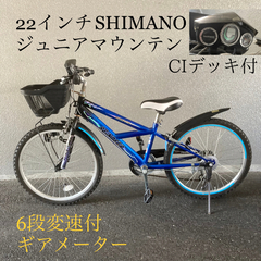 子供用 自転車　22インチ 6段変速付  コックピット風 　ジュ...