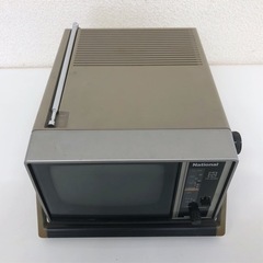 IK-114【昭和レトロ】National 5型 ポータブル白黒テレビ 通電確認済みの画像