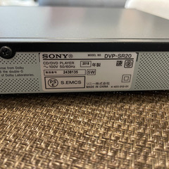 SONY 2018年製 DVDプレーヤー ブラックの画像
