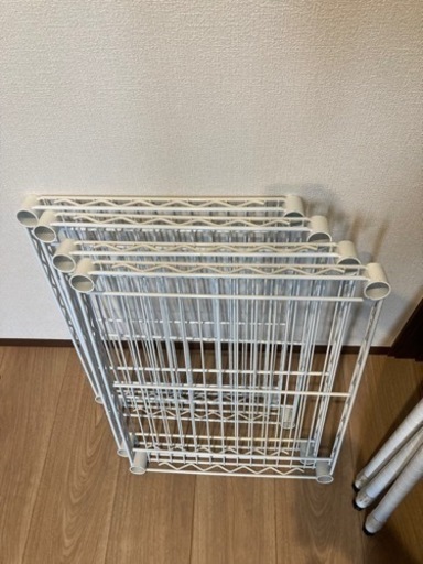 ホームエレクター ワイヤーシェルフホワイトH1900W600D450
