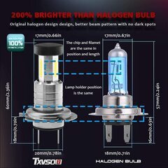 TXVSO8 ヘッドライト H7 Led 360度照明 55W 6000K 26000Lmの画像