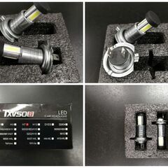 TXVSO8 ヘッドライト H7 Led 360度照明 55W 6000K 26000Lmの画像