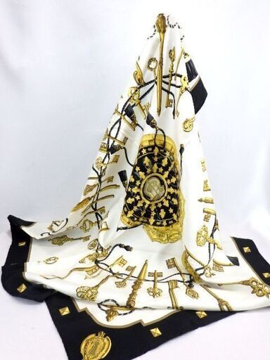 【HERMES】エルメス/カレ９０/スカーフ/LESCLES [03-252]