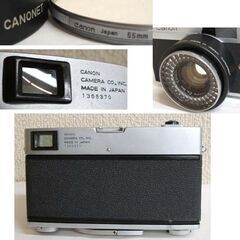 シャッター押せる★キャノン キヤノネット Canon Canonet SE 45mm 1:1.9　フィルター・メタルフード付 フィルムカメラ ☆ PayPay(ペイペイ)決済可能 ☆ 札幌市 豊平区 平岸の画像