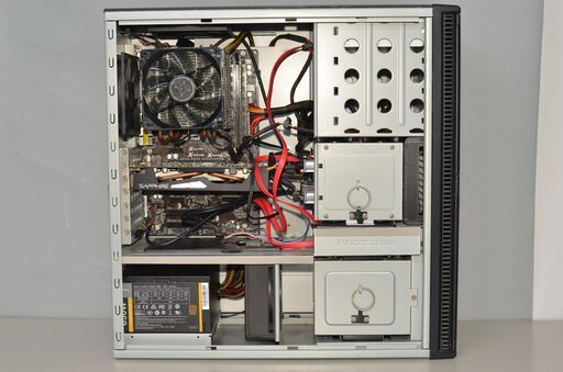 デスクトップPC Windows10+office 高性能 i7-4770 AMD R9 新品爆速SSD256GB+大容量HDD1TB