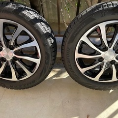 値下げしました！スタッドレスタイヤ 4本セット  155/65R14 ホイル付きの画像