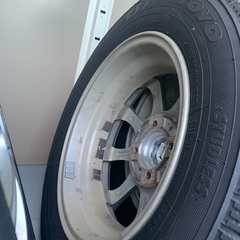 最終【美品】145/80R13スタッドレスタイヤ　ホイール付き　17日まで掲載の画像