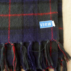 【USED美品】viewカード　ブランケット　ストール　膝掛けの画像