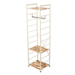 【ワケアリ新品】天然アカシア材使用のオープンシェルフD（棚板S3...