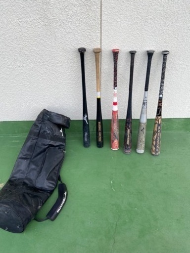 軟式野球　草野球　バット　ヘルメット　キャッチャー防具　セット販売　バラ売り不可