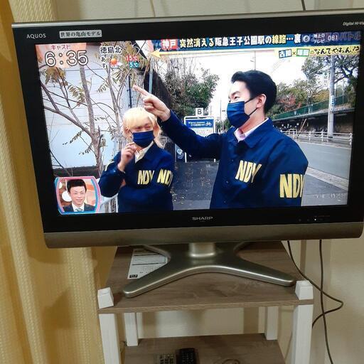SHARP AQUOS TV DVDプレーヤーセット台付