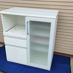 ニトリ製　現行販売商品　キッチンカウンター　幅90cm　ホワイト...