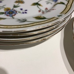 花柄のおしゃれな平皿★ 5枚セット★の画像