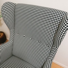 IKEA ストランドモン 千鳥格子柄 STRANDMON イケア 椅子 イスの画像