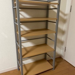 スチールラック５段　木製板
