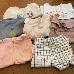 女の子80 長袖　ズボン　まとめ売り