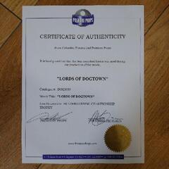 ロードオブドッグタウン loadsofdogtown トロフィー 映画使用物 証明書付きの画像