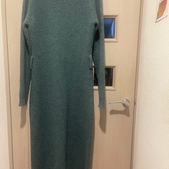 レディスロングニットガーデニングの画像