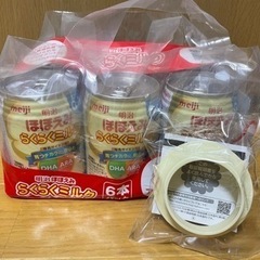 ミルクセット(ほほえみ大缶、らくらくキューブ、缶ミルク6缶パック）の画像