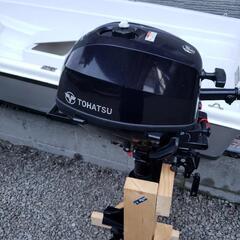 取引確定しました。(最終値下げ)免許不要ボート2馬力船外機セットの画像