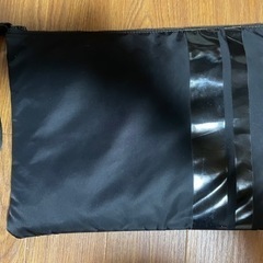 未使用品 オニツカタイガー クラッチバック 黒の画像