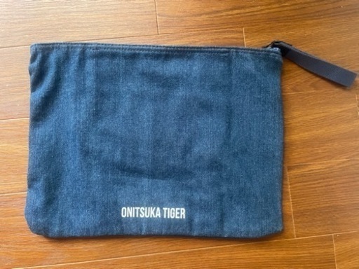 未使用品 オニツカタイガー クラッチバック デニム