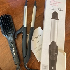 SALONIA ヘアーストレートアイロンと2wayアイロン2個セットの画像