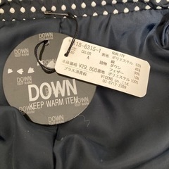 お値下げしました。新品未使用　レディースダウンの画像