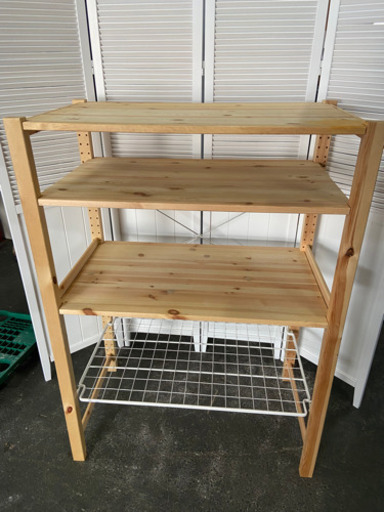 激安 オススメ‼️IKEA 木製オープンラック