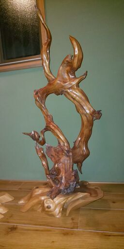 木の根　オブジェ