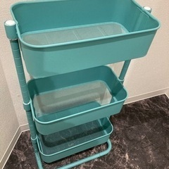 スチールラック・ターコイズカラーの画像