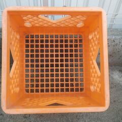 昭和レトロ ケース 農協牛乳 農協果汁 34×34×27 プラスチック インテリア 台 椅子　　の画像