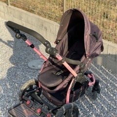 値下げしましたhugme ベビーカー バギー ステップ付き