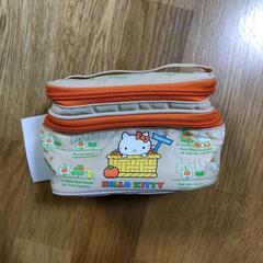 新品　ポーチ鏡つき　メイクボックス　ハローキティ　