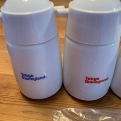 TDL レトロ　ディズニーランド限定　ミッキーミニープーさん　醤油差し＆ソルト＆ペッパーの画像