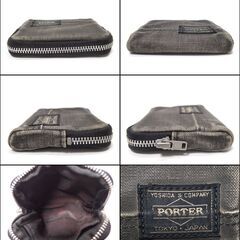 AA679 PORTER ポーター コインケース 小銭入れ 財布 ブラックデニムの画像