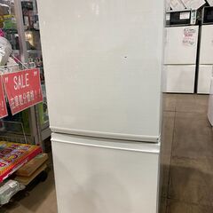 【愛品館市原店】シャープ 2017年製 137L 2ドア冷蔵庫 SJ-D14C-W【愛市IR】