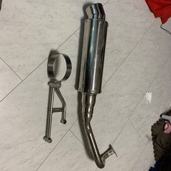 【無料】原付　ステンレスマフラー　中古