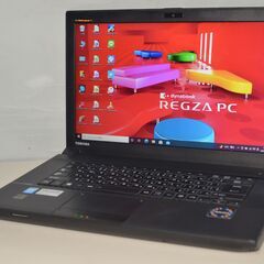 中古ノートPC Windows10+office 東芝Dynabook B554/K 高性能 第四世代i5/メモリ4GB/HDD750GB/15.6インチ/無線内蔵/DVD/便利なソフト多数