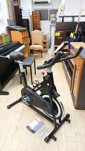 スピンバイク BAR WING BW-SPN01 静音タイプ 負荷8kg エアロバイク フィットネスバイク トレーニング エクササイズ☆近隣配送無料 買取帝国 朝霞店