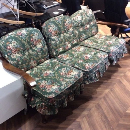 【リユースショップBYREUSE配達・設置OK】キツツキ3人掛けソファ