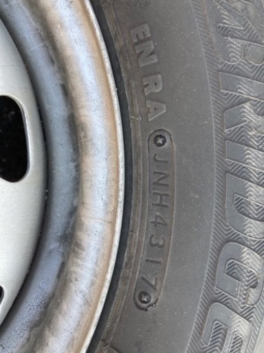145R12 スタッドレスタイヤ、ホイール4本セット