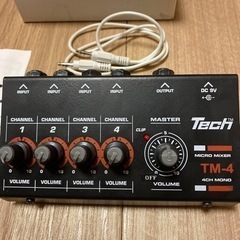 TECH 4ch マイクロミキサー　値下げしました❣️の画像