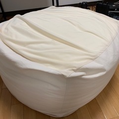 無印良品　体にフィットするソファ　本体+カバー　ビーズクッションの画像