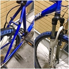 サイクルベースあさひ MTB マウンテンバイク 自転車 クロスバイク 現状 カスタム レストアに格安 ロードバイク の画像