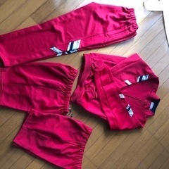 宮城野中学　体操服(赤)上靴(赤)
