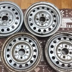 ※お取引終了しました。☆鉄ホイール １５×６J　４本セット　ラン...
